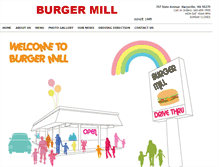 Tablet Screenshot of burgermill.com